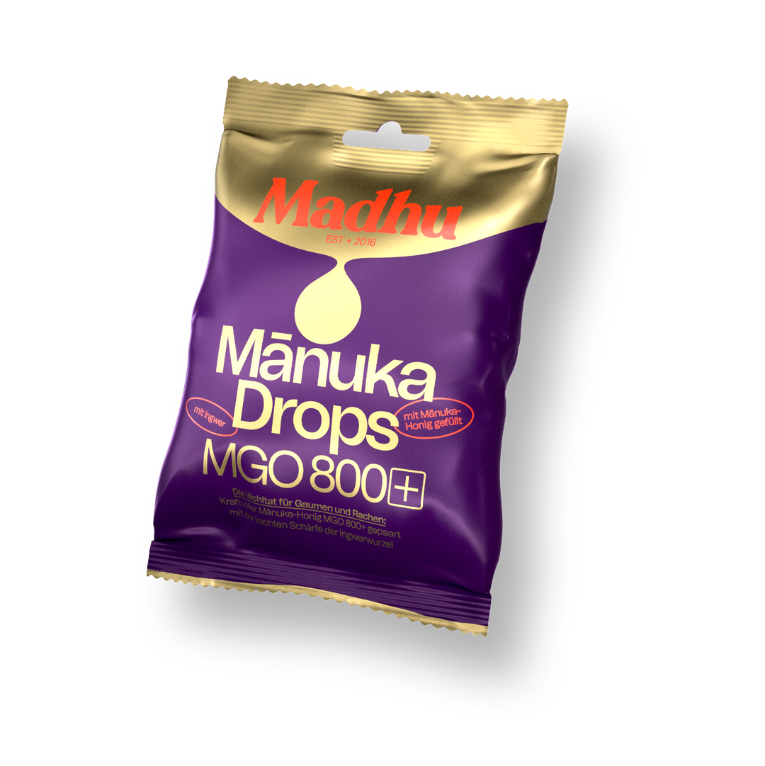 MADHU Manuka Drops MGO800+ Ingwer