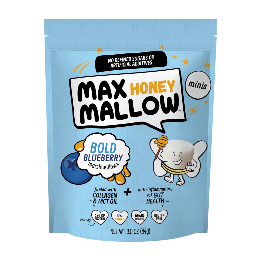 Blaubeer Mini-Mallows mit Honig