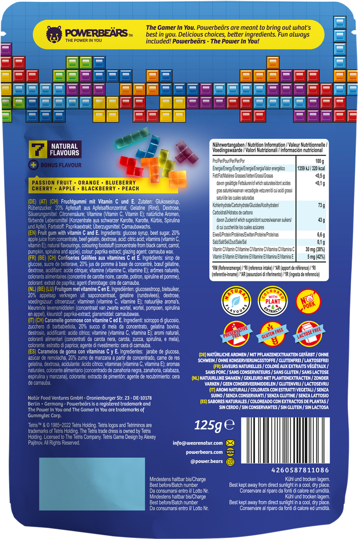 3er Pack, Space Invaders, Tetris und Pac-Man je 125gr - jollychaplin -  - 
