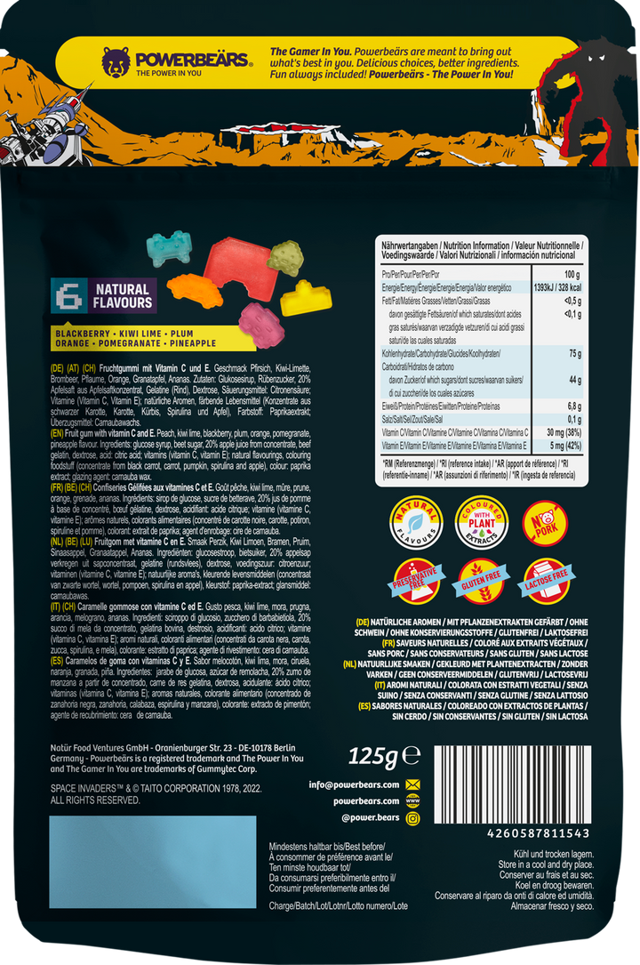 3er Pack, Space Invaders, Tetris und Pac-Man je 125gr - jollychaplin -  - 
