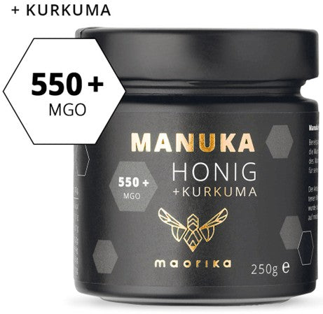 Maorika Manuka Honig mit Kurkuma MGO 550+