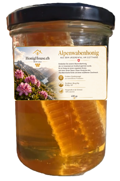 Alpen Waben Honig Gotthard