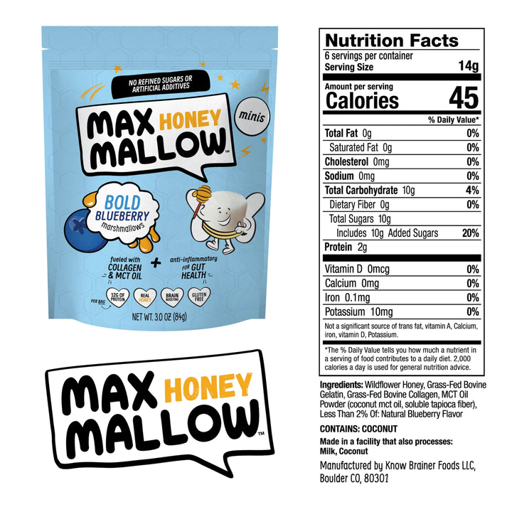 Blaubeer Mini-Mallows mit Honig