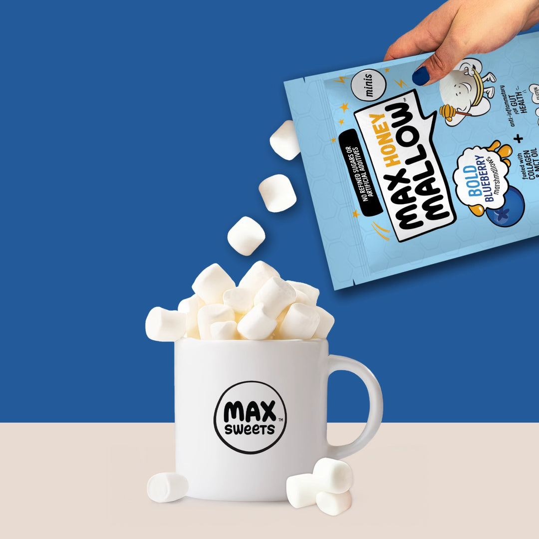 Blaubeer Mini-Mallows mit Honig