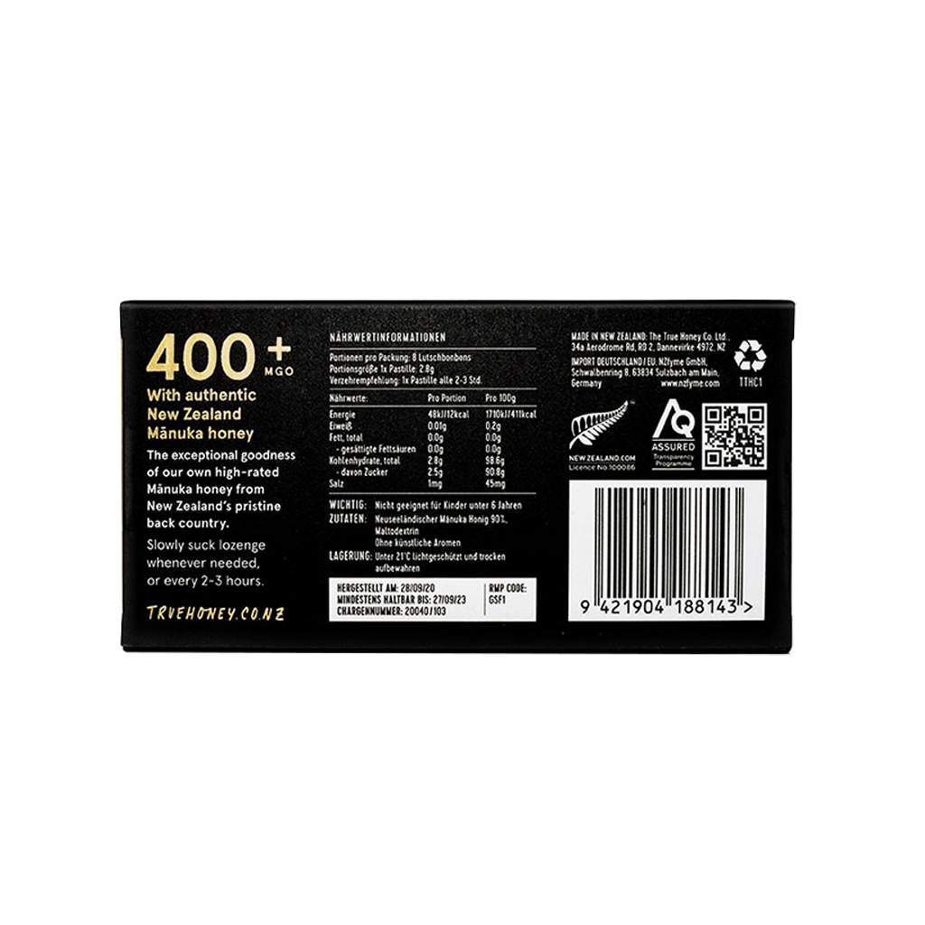 MANUKA HONIG-LUTSCHPASTILLEN MGO 400+ (UMF 13+)