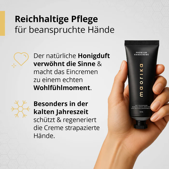 Premium Handcreme mit Manuka Honig MGO 550