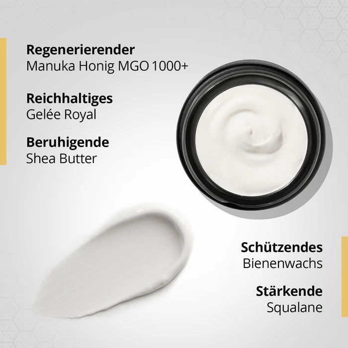 Anti-Falten Nachtcreme mit Manuka Honig MGO 1000